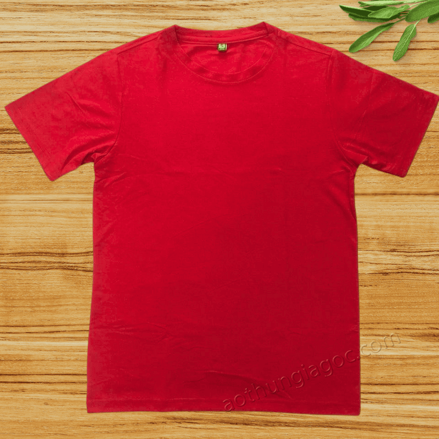 Áo Thun Poly 4 Chiều Màu Đỏ 